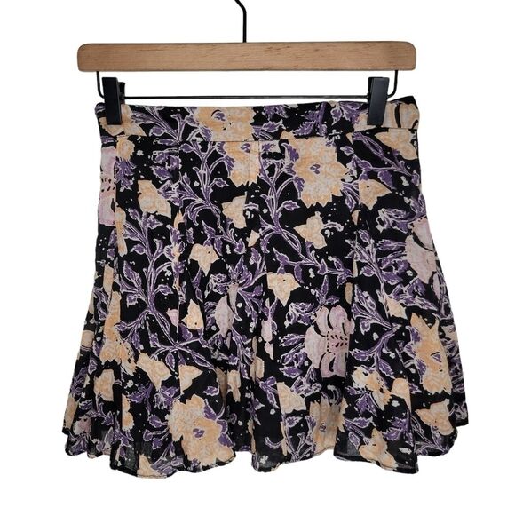 Free People End Of The Island Godet Floral Skirt size 0 - Picture 2 of 8